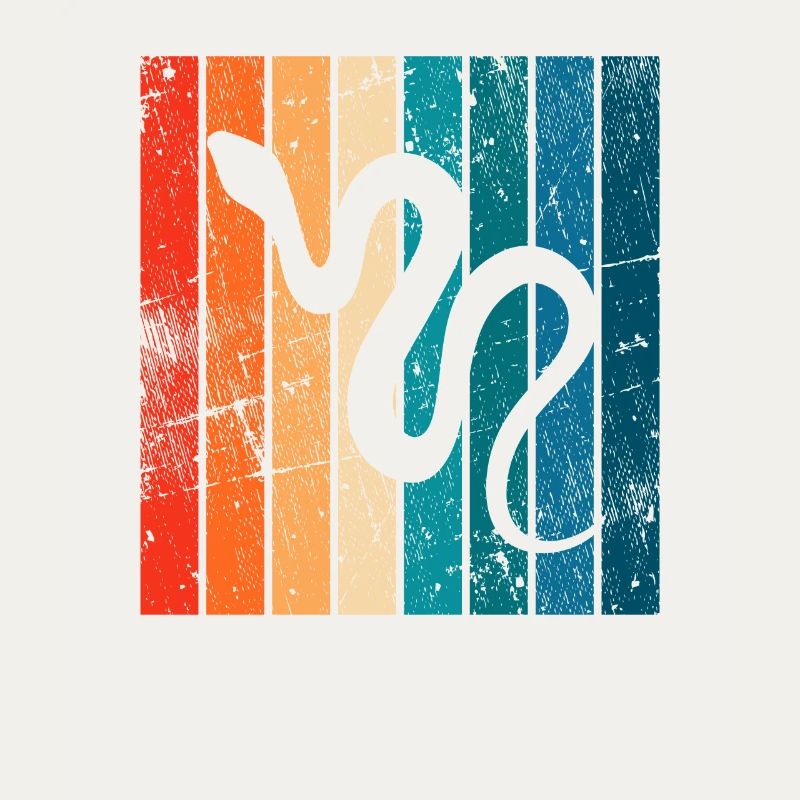 Snake Retro Reptile Python Gift idea