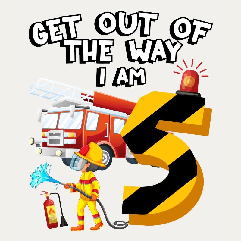 Fire engine firefighting I am 5 years old