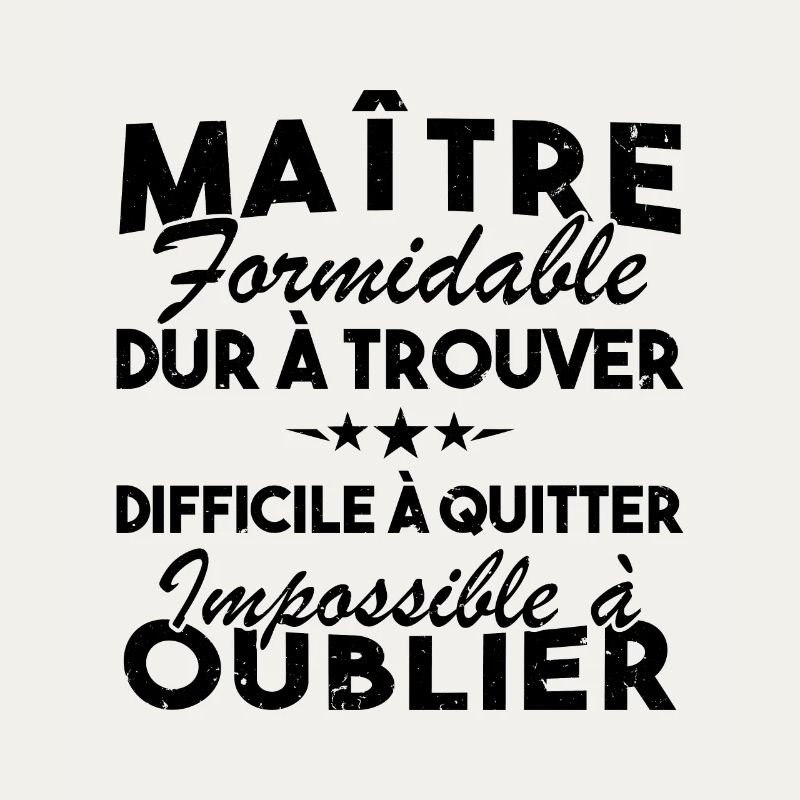 Maître formidable, Cadeau Maître école
