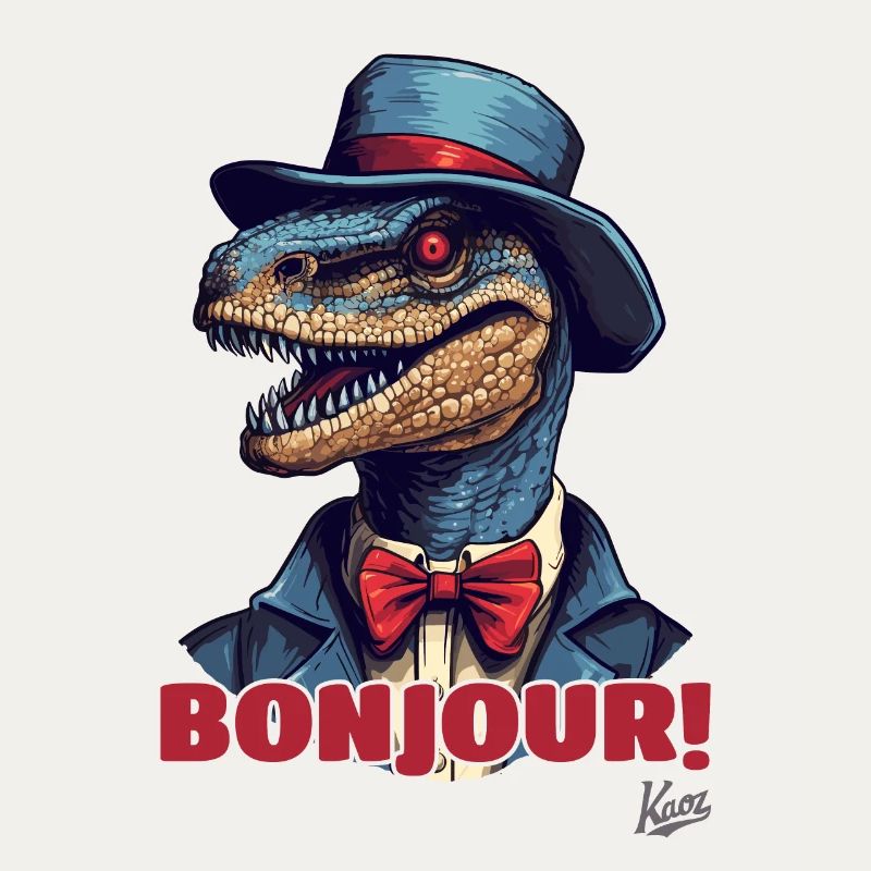 Hello and Bonjour, refined Raptor gentleman