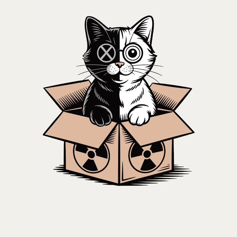 Le chat dans une boîte de Schrödinger : la déclaration du nerd quantique