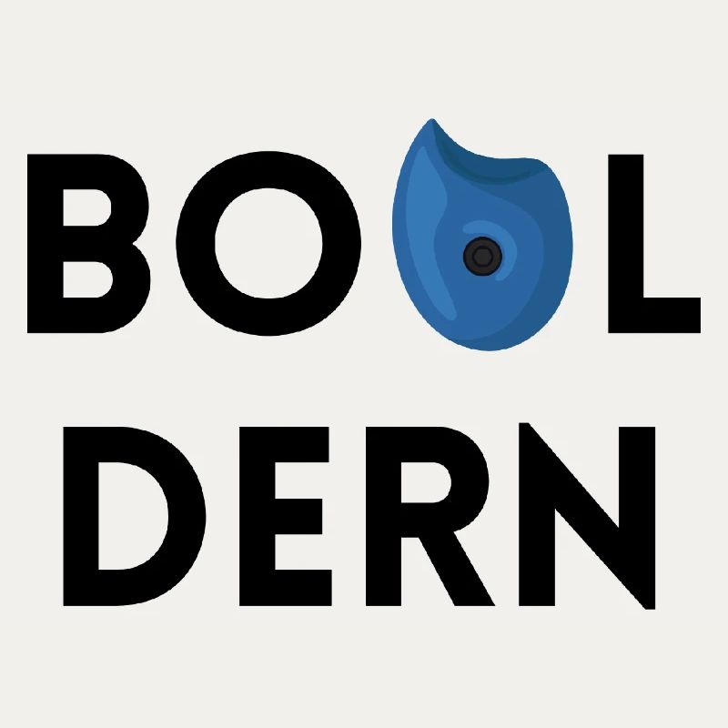Bouldern - Simples Design mit Bouldergriff