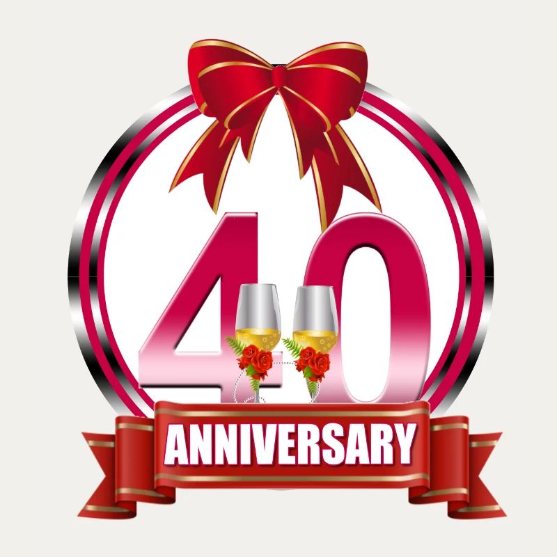 40th wedding Anniversary Ruby wedding anniversary