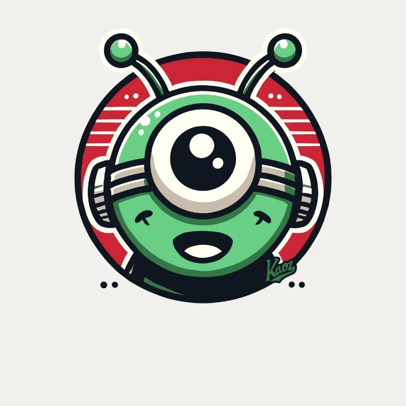 Freundlicher Alien-Cyclops