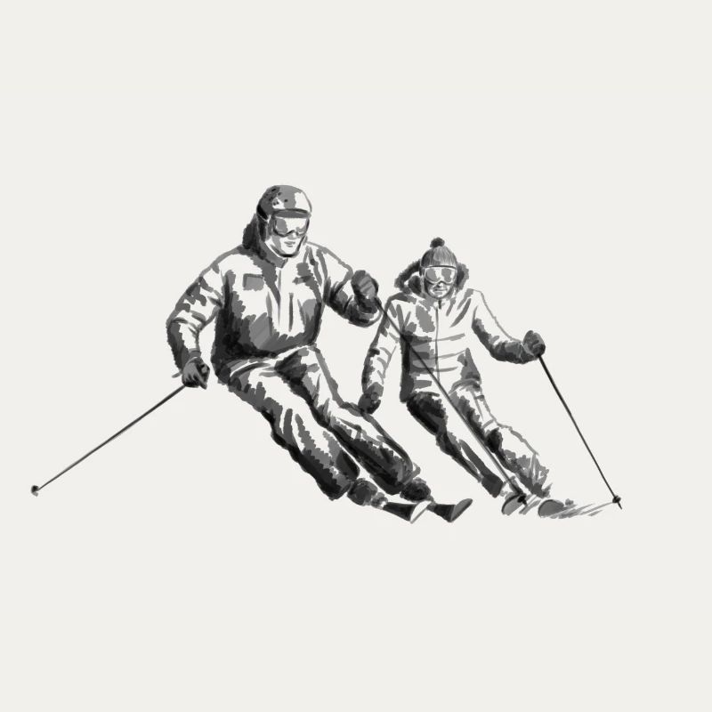 Ski Paar