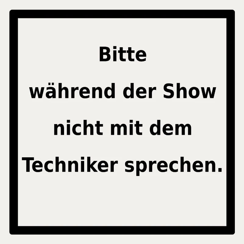 Warnhinweis: Techniker. (black)