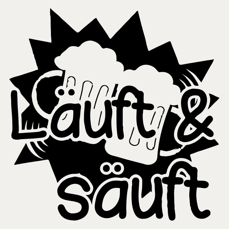 Läuft - Säuft Bier lustig Spruch