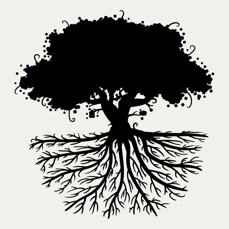 tree roots black