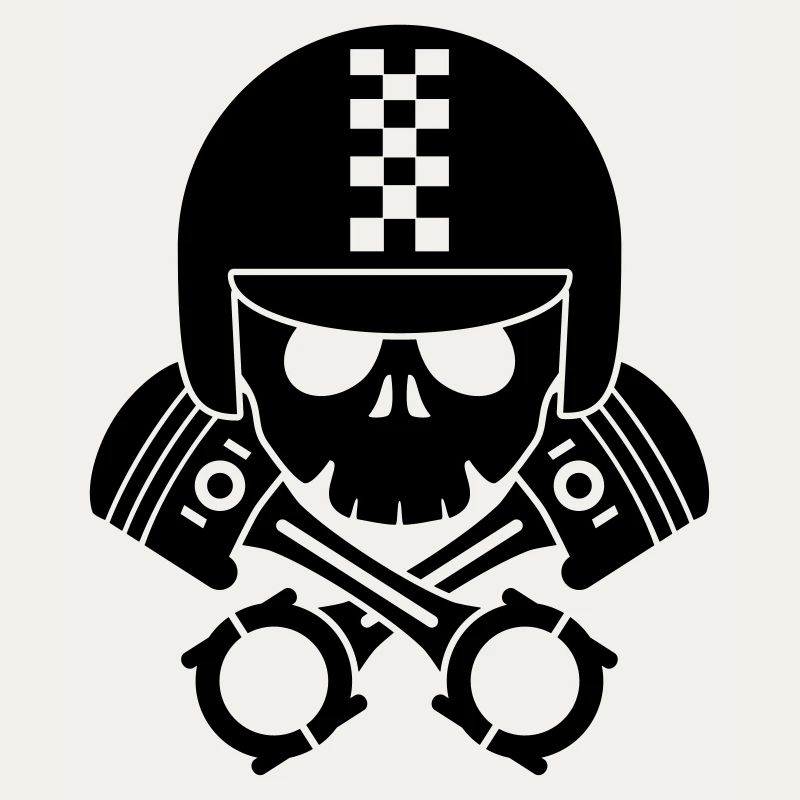 schädel helm kolben