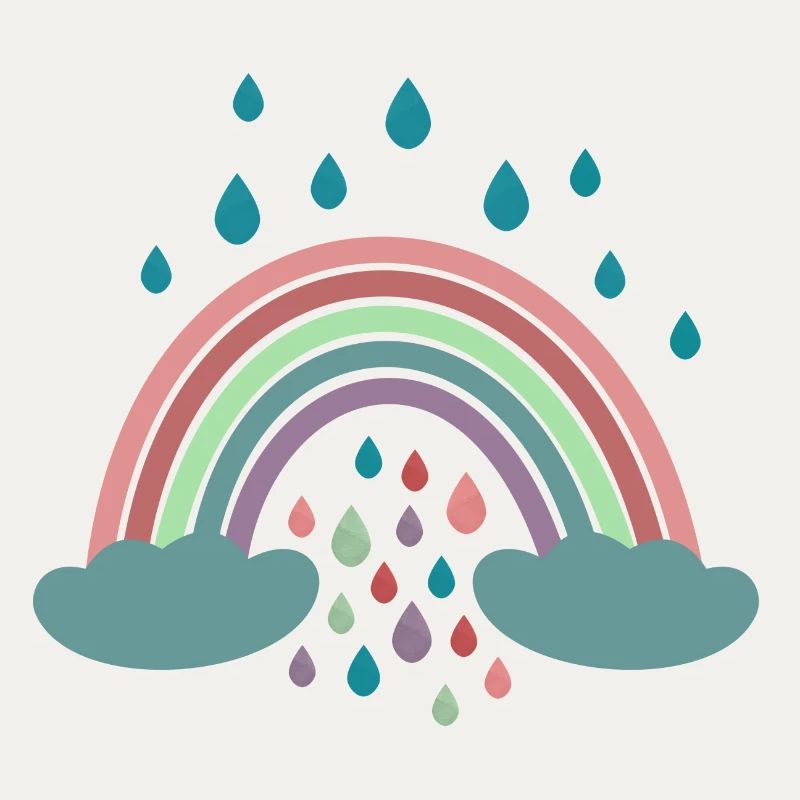Conception de régenbogen arc-en-ciel heureux