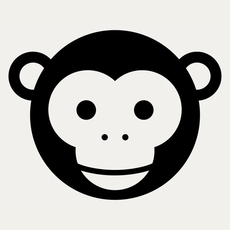 Monkey Head – Cute Monkey Face Cartoon