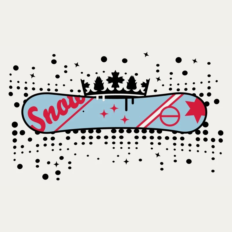 Snowboard with Crown Snowboard King