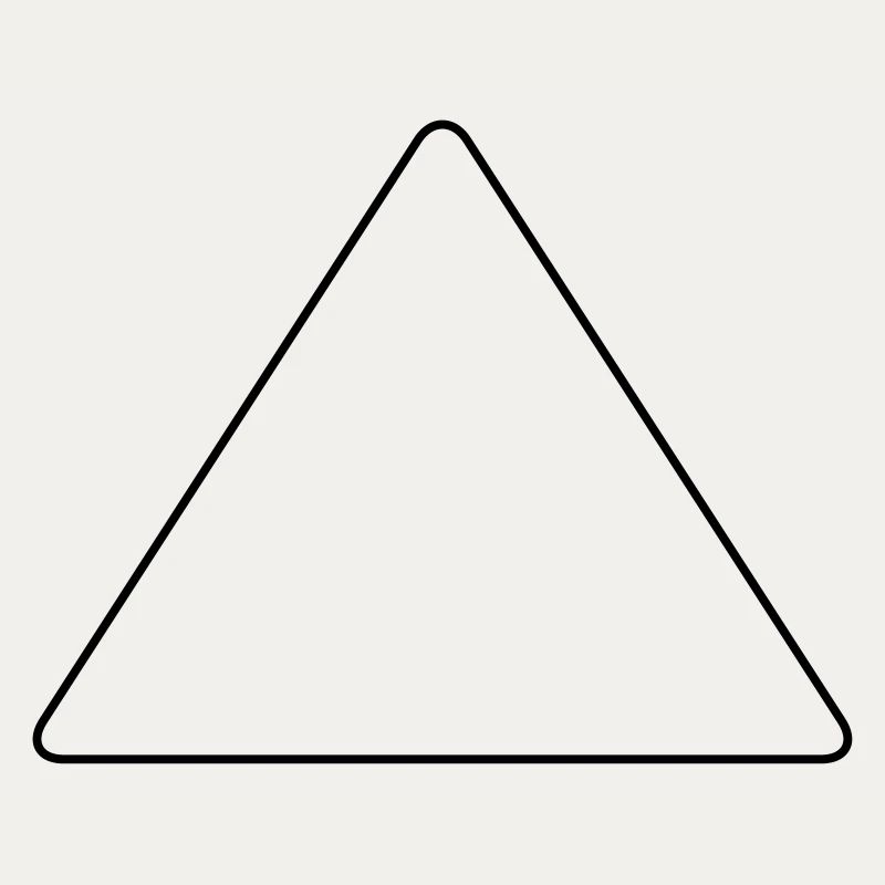 Triangle with rounded corners