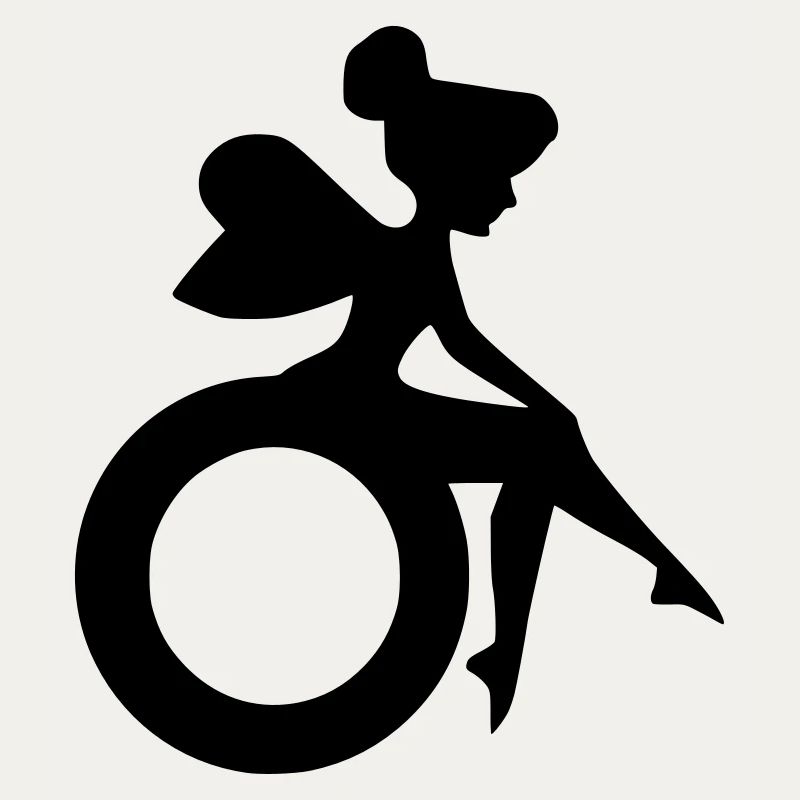 Bild einer Fee im Rollstuhl #