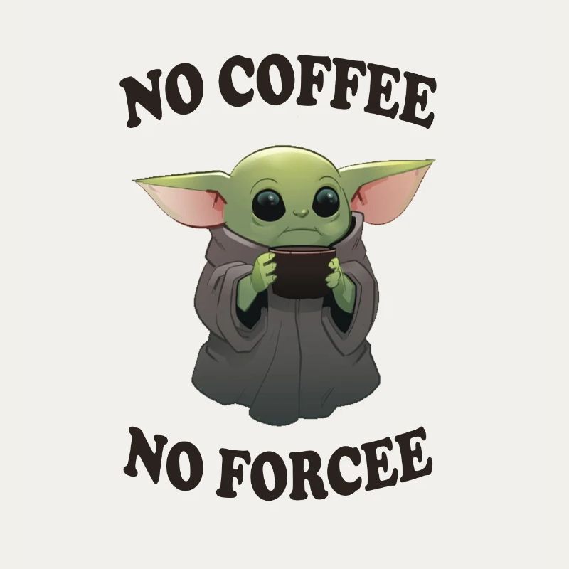 Pas de café pas de force Mug bébé Alien