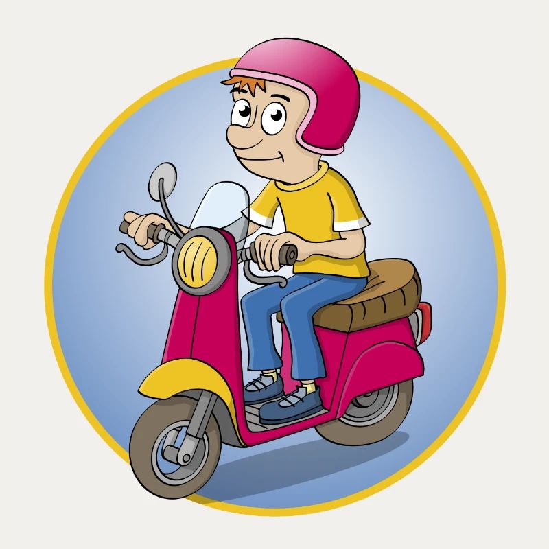 Der Rollerfahrer - Version1