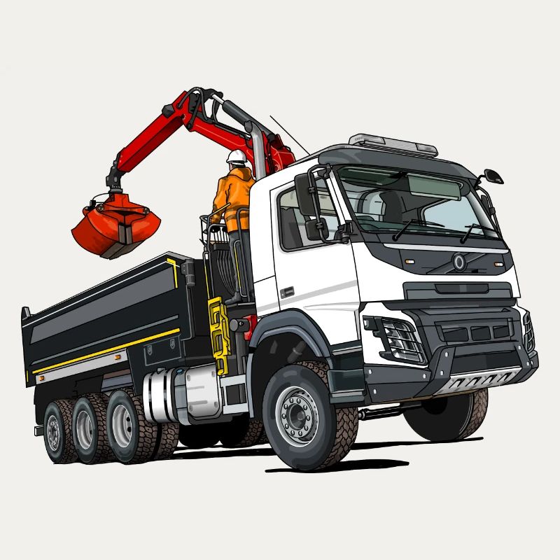 LKW mit Kran
