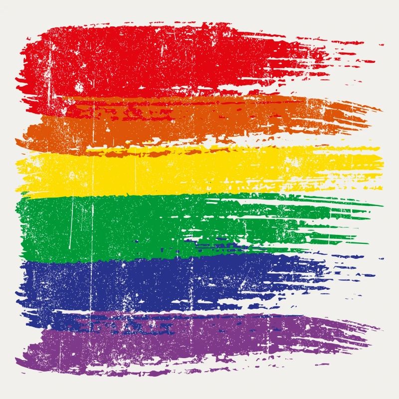 Regenbogen-Pinselstrich Pride