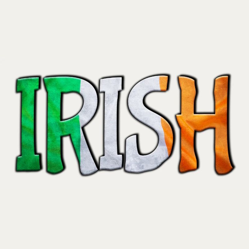 Irish Flag Letters Patchwork