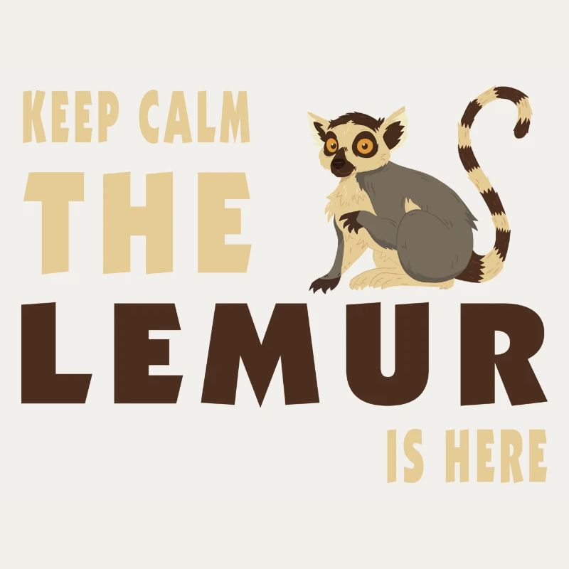 Keep Calm Lemur is here / Geschenk