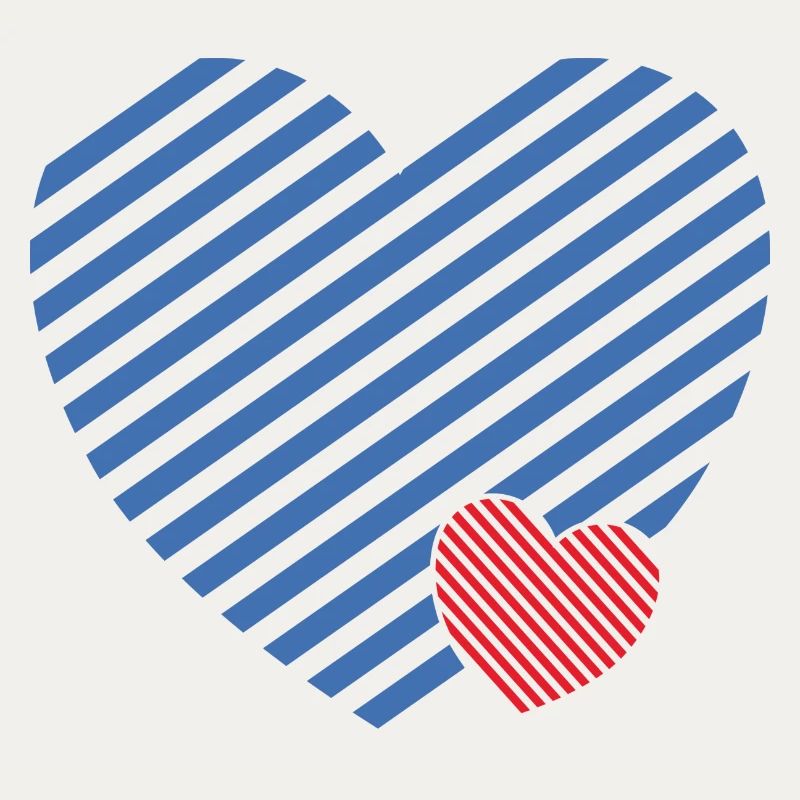 Double Heart - Design textile gift idea