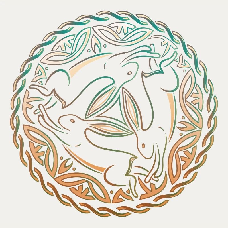 Three Rabbits Three Picture Easter