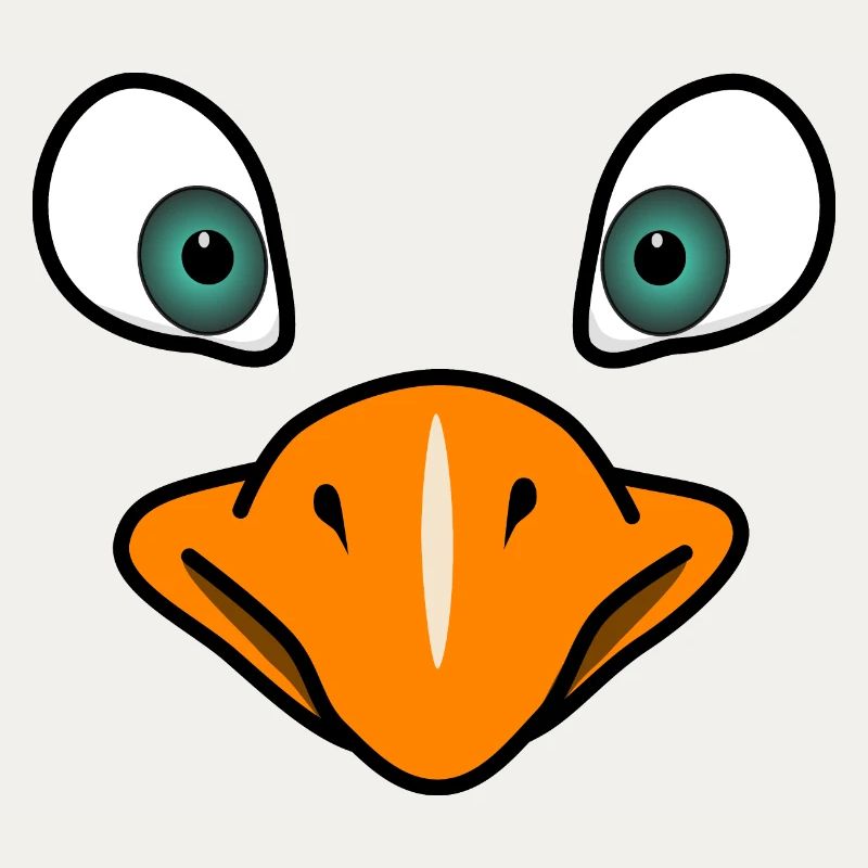 Bird's face