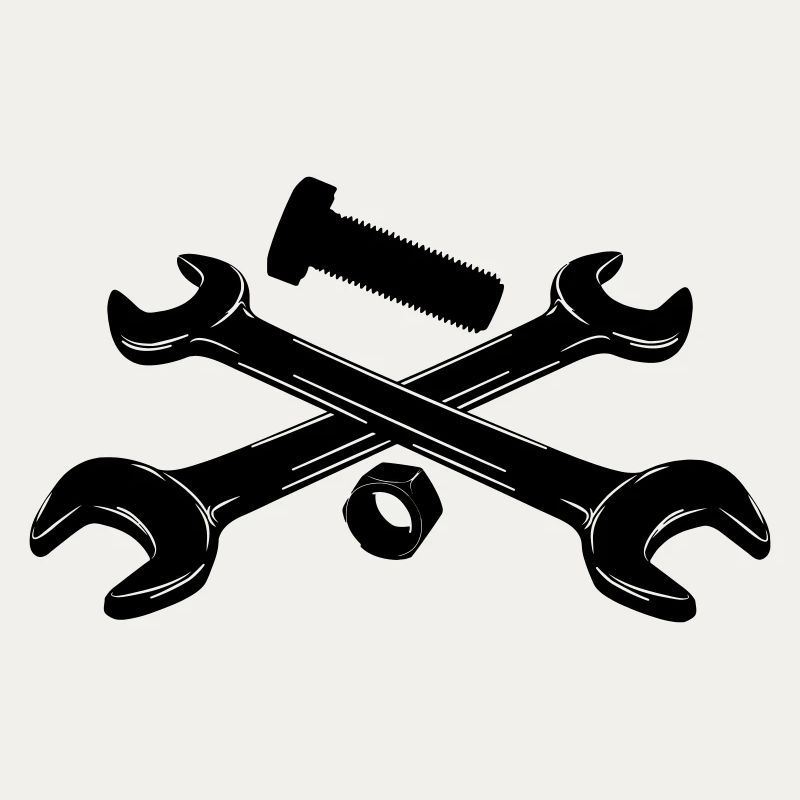 Wrenches bolt and nut