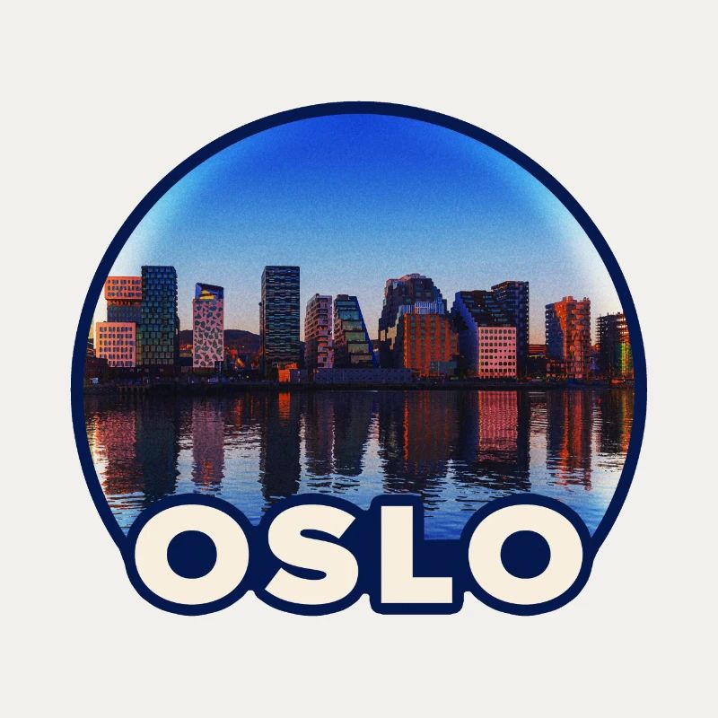 Oslo Skyline Reflektion