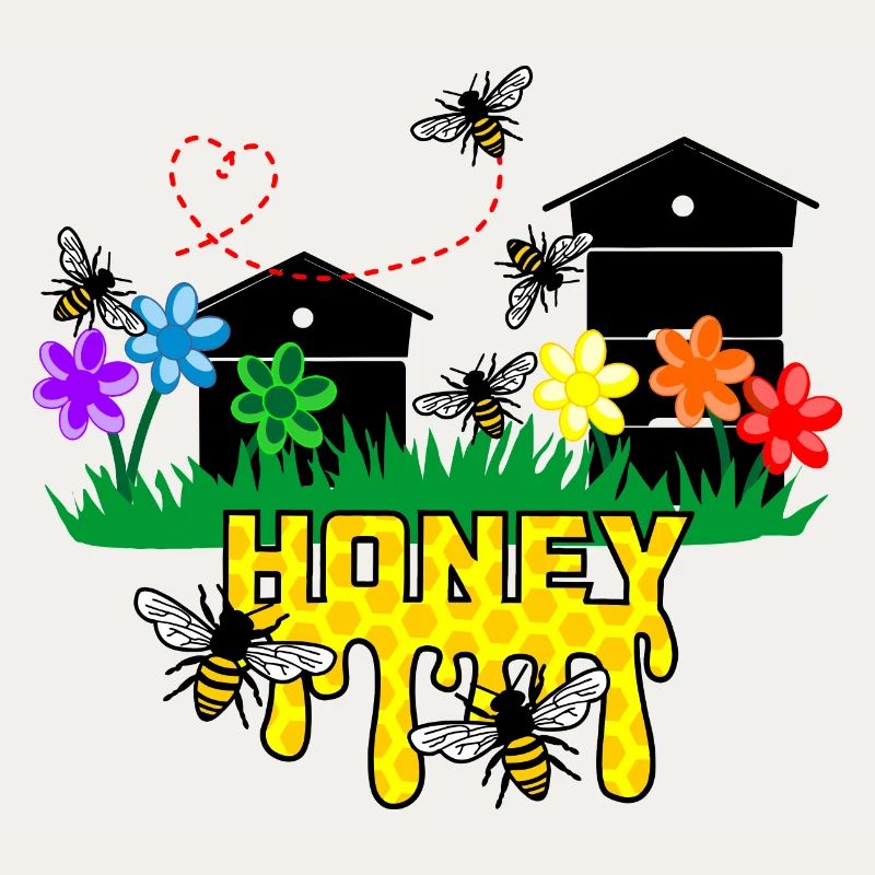 Honiggewächshäuser oder Bienenstöcke mit Bienen