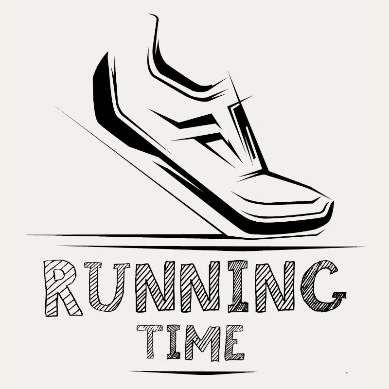 Icône de course Icône d’illustration de coureur de chaussures