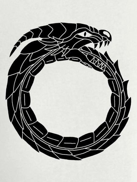 Verschlingender Schwarzer Drache