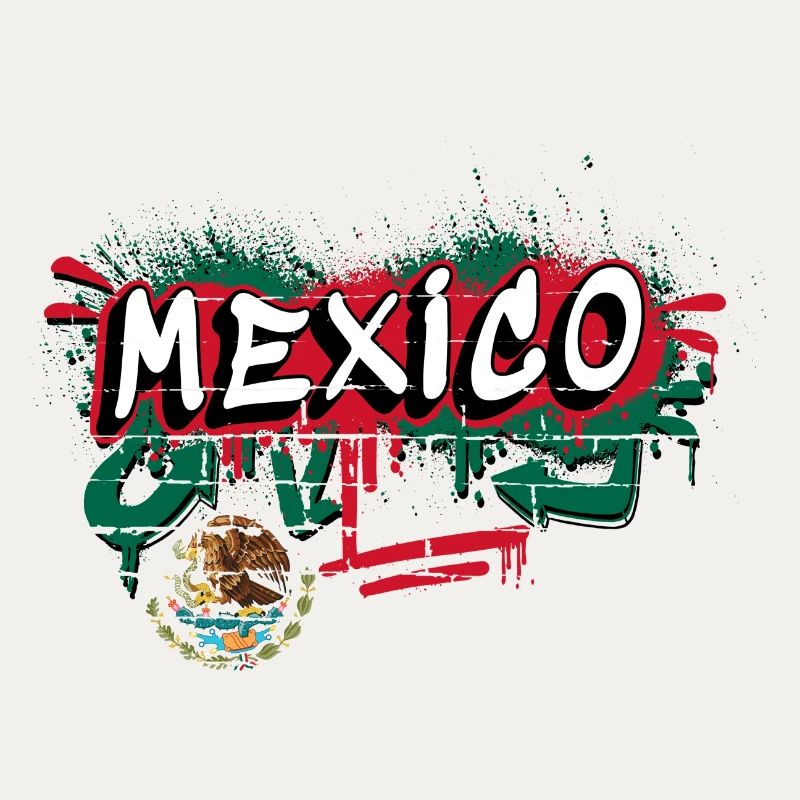 Design de graffitis sur le drapeau