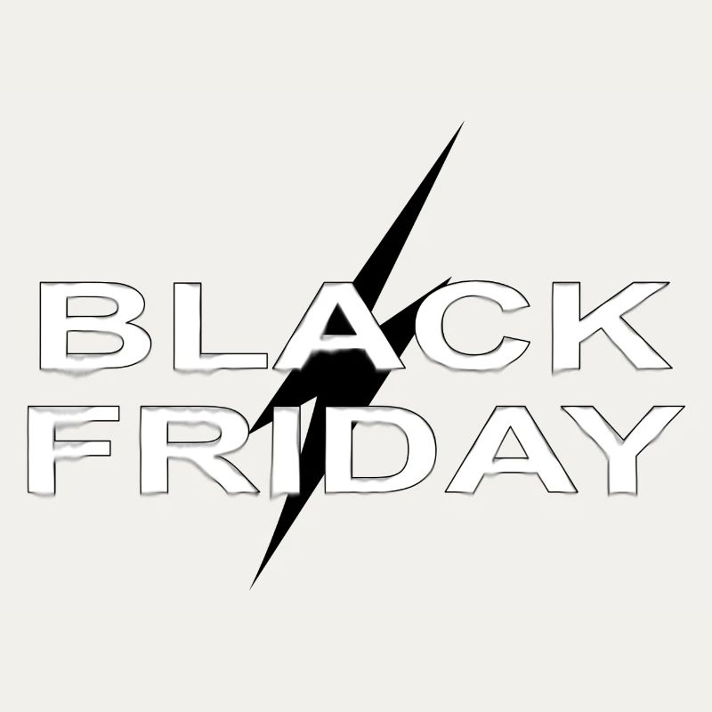 Black Friday typografischer Kontrast