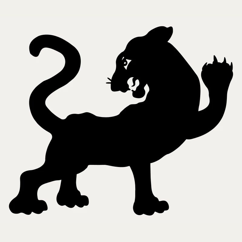 Tiger Schattenfigur