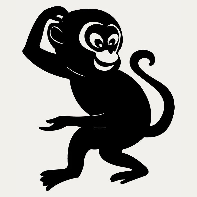 Monkey shadow figure