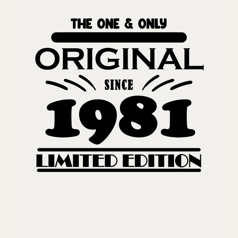 1981 - Année de construction 1981 - Naissance 1981
