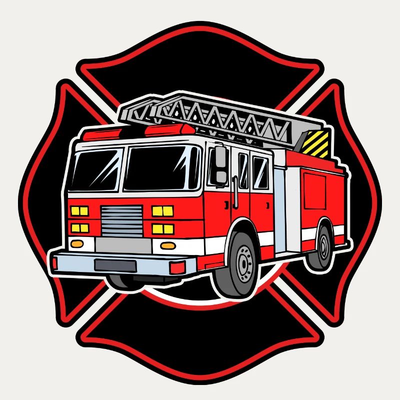 Fire brigade fire engine fire protection extinguishing work