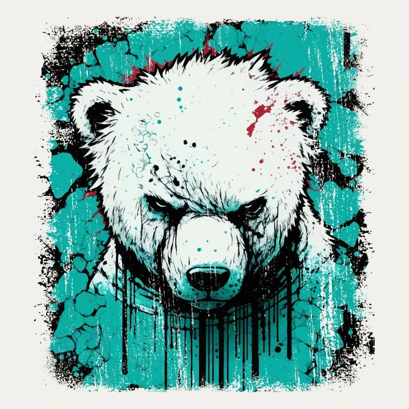 Wütender Eisbär