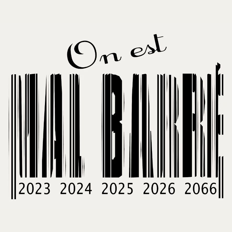 Schlecht durchgestrichener Barcode