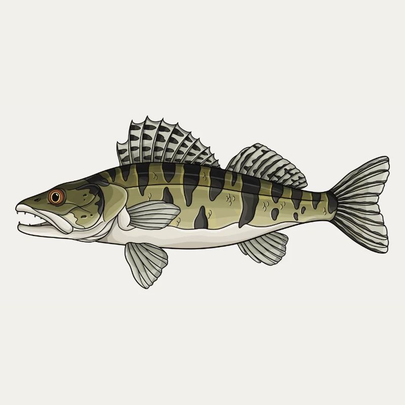 Conception de poissons prédateurs à zanders pour pêcheurs