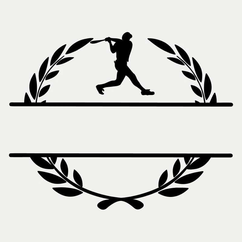 Baseballspieler-Hitter-Monogramm