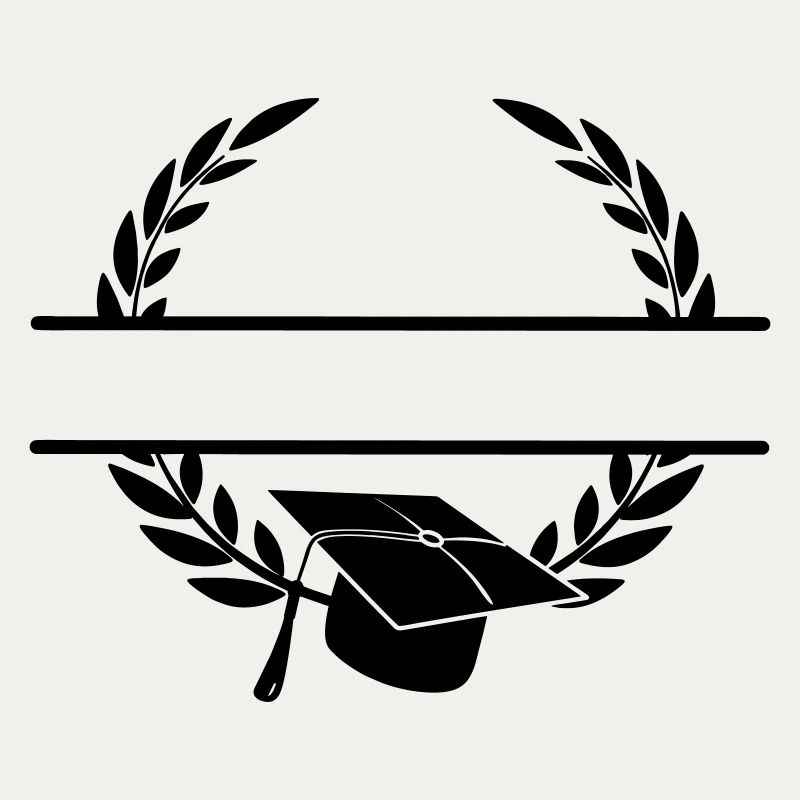 Successful cap in laurel wreath monogram