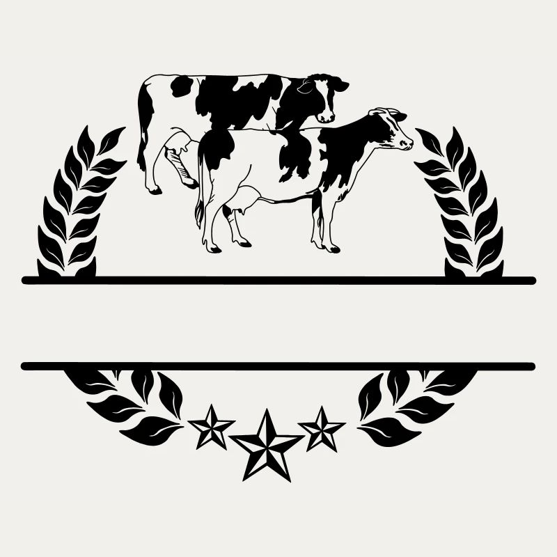 Monogramme de vaches