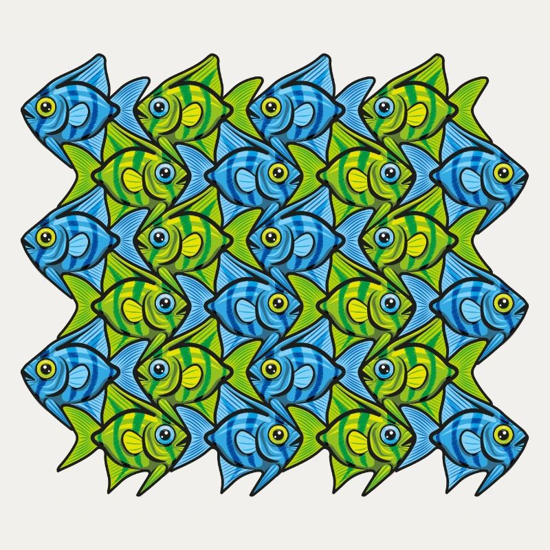 Kaiserfisch-Tessellation II