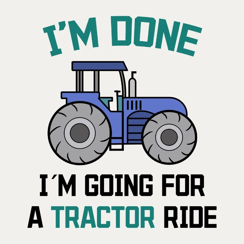 Bauer Traktor Statement Bauernhof Landwirtschaft