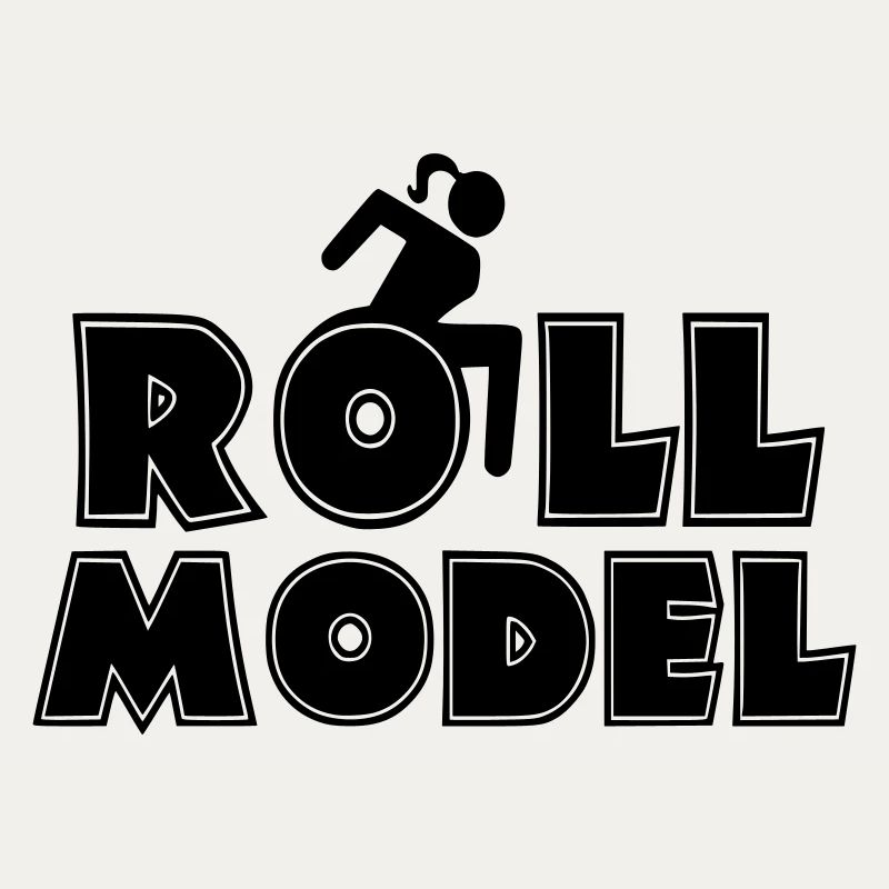 Weibliche Rollstuhlfahrerin ist ein Vorbild *