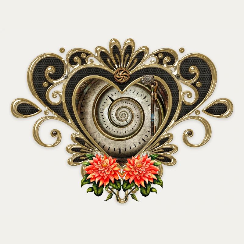 Wunderbares Steampunk-Herz.