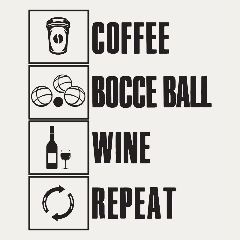 Bocce Saying Bocce Ball avec Jack Bocci Game Bocce