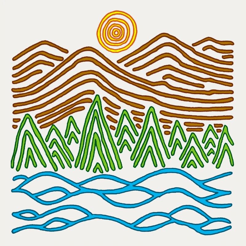 Seltsame Landschaft